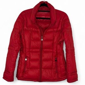 Calvin Klein Women’s Red Packable Premium Down Puffer Jacket - Medium